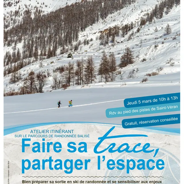 Atelier itinérant faire sa trace, partager l'espace à Saint-Véran_Saint-Véran