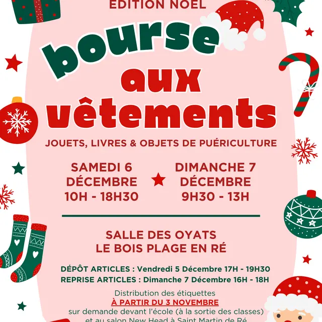 Bourse aux vêtements - Edition Noël_Le Bois-Plage-en-Ré