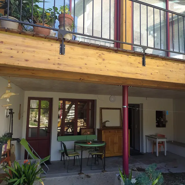 terrasse de la chambre