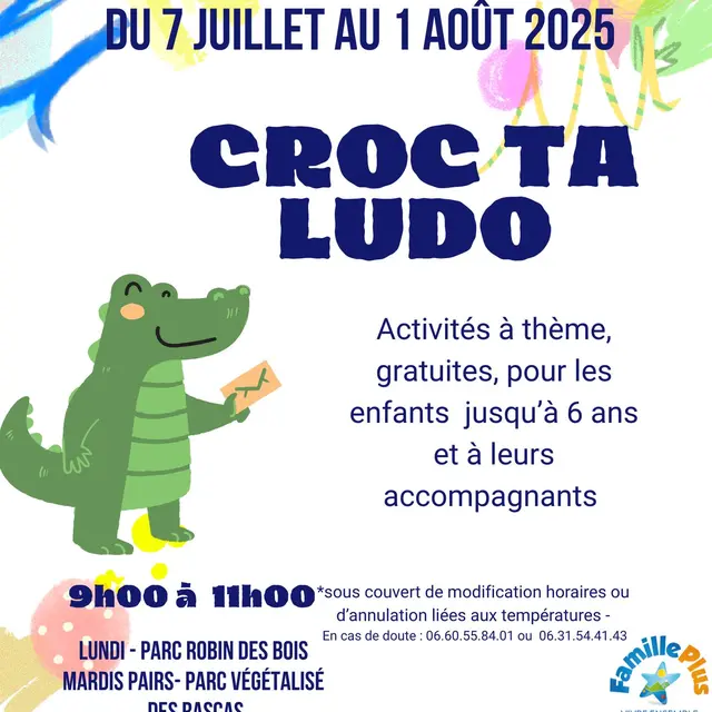 Croc ta Ludo - Vacances d'été 2025_Saint-Laurent-du-Var