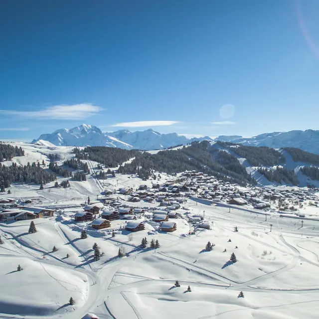 La station des Saisies à 1650 m