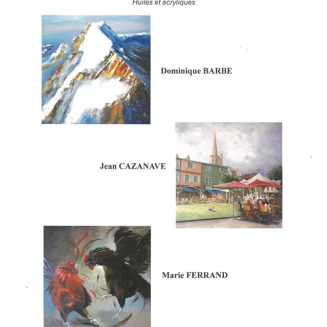 Exposition de tableaux huiles et acryliques_Mirepoix
