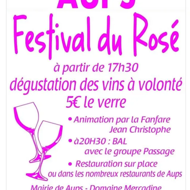 Festival du rosé_Aups