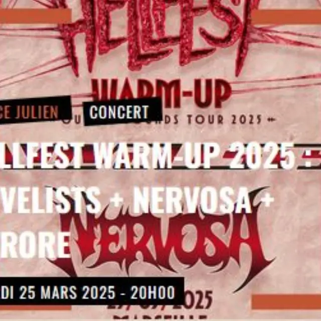 Hellfest Warm-Up 2025 : Novelists + Nervosa + Aurore