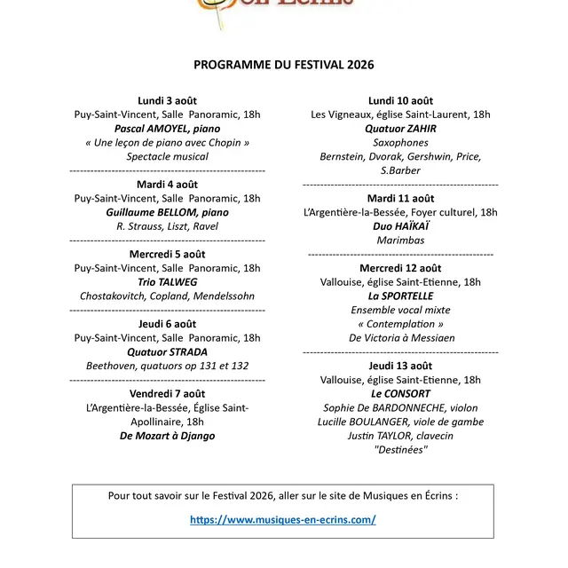 Festival Musiques en écrins_Vallouise-Pelvoux