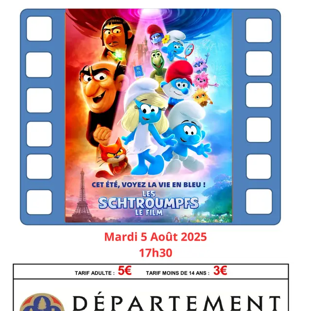 Cinéma à La Bolline  Les Schtroumpfs_Valdeblore