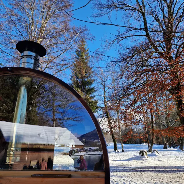 Sauna mobile au lac Bleu