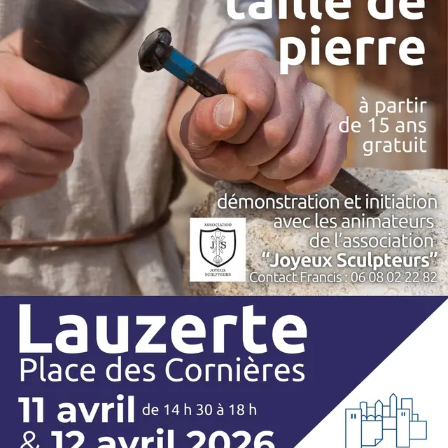 Affiche initiation Taille de pierre 2026