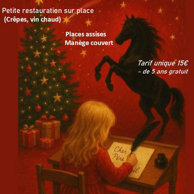 Affiche_Spectacle Équestre Lettre au Père-Noël_Saint-Nizier-le-Bouchoux