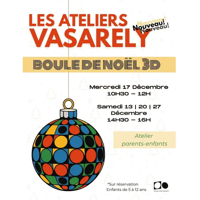 Ateliers vacances de Noël à la Fondation Vasarely_Aix-en-Provence