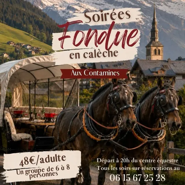 Soirée fondue en calèche_Les Contamines-Montjoie