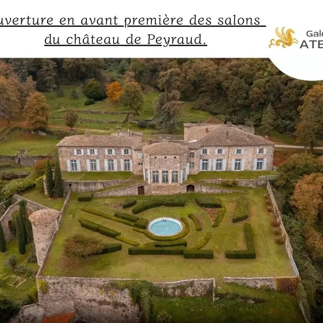 Visite des salons du Château de Peyraud_Peyraud