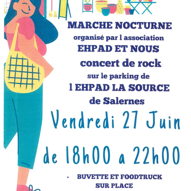 Marché nocturne et concert de rock_Salernes