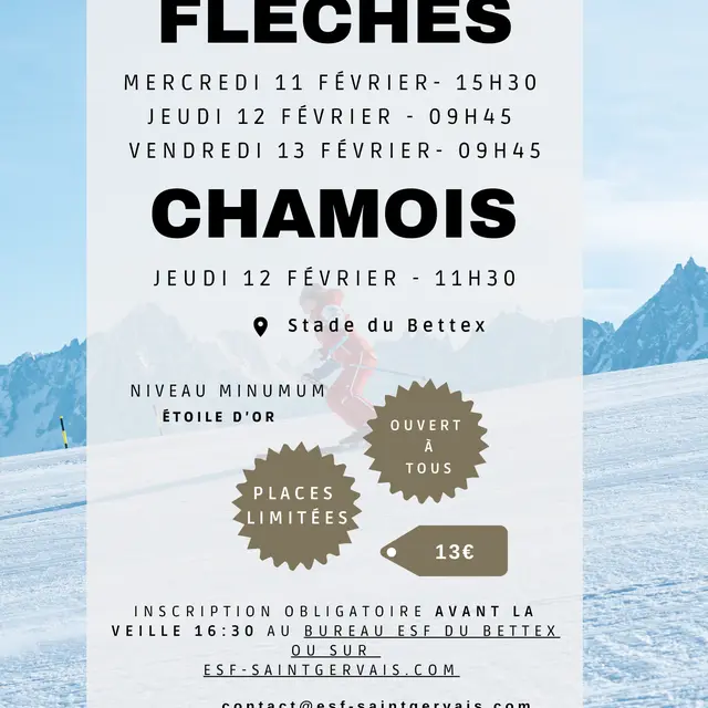 Flèches - ESF Saint-Gervais_Saint-Gervais-les-Bains