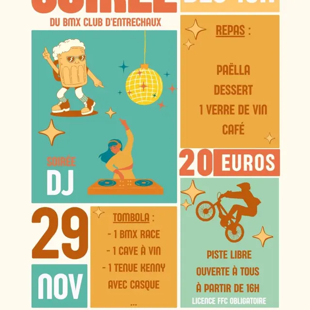 Soirée du club BMX_Entrechaux