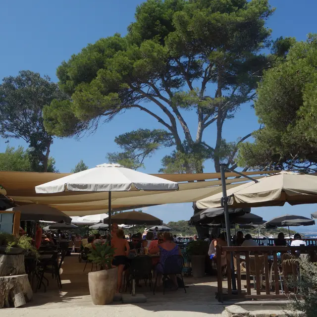 Restaurant Porquerolles La Plage d'Argent île de Porquerolles Parc National