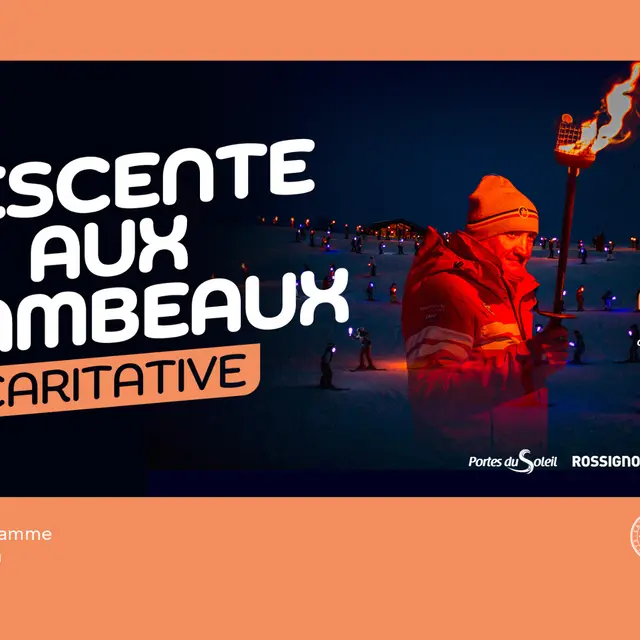 Descente aux flambeaux caritatives_Les Gets