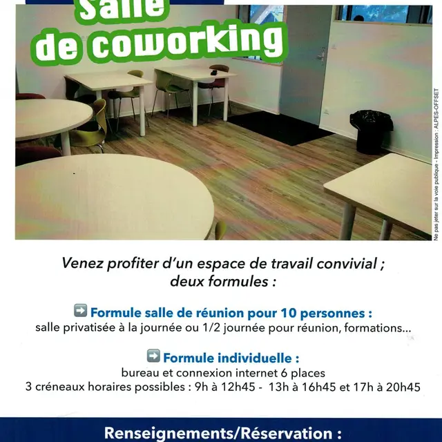 Espace de coworking à La Chalp