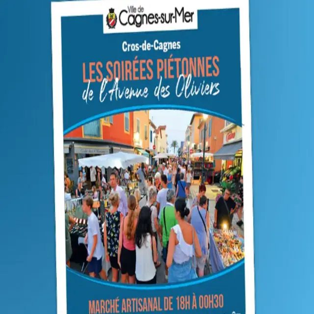 Les soirées piétonnes de l'avenue des Oliviers_Cagnes-sur-Mer