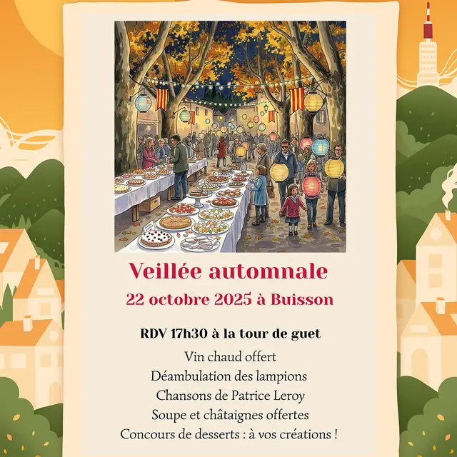Veillée automnale à Buisson - Les Automnales en Vaison Ventoux_Buisson