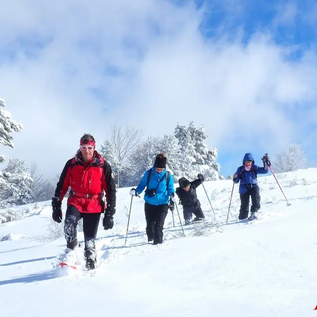 Découvrir autrement le plateau de Beille en raquette à neige avec le Dahu Ariégeois_Les Cabannes