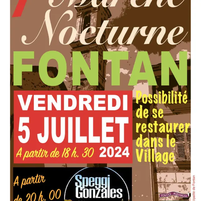 1er marché nocturne de Fontan