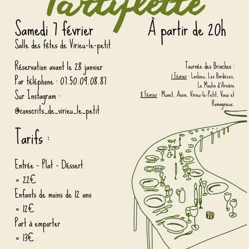 Soirée tartiflette à Virieu le Petit_Arvière-en-Valromey