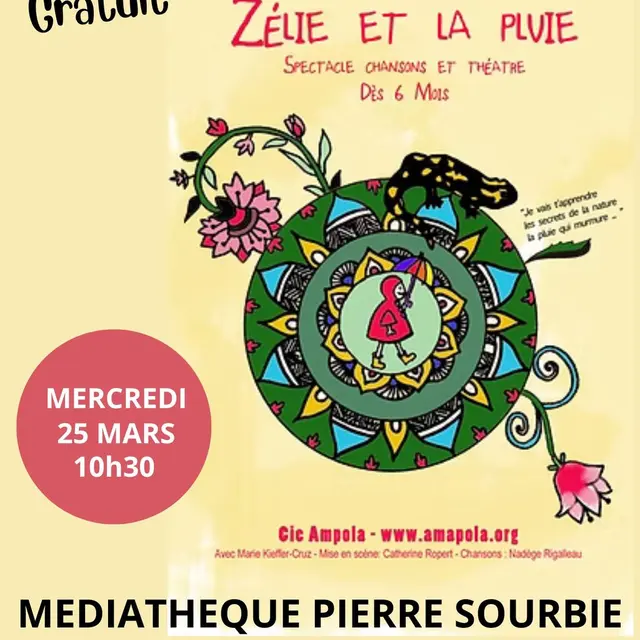 Spectacle Zélie et la pluie - Médiathèque de Lauzerte_Lauzerte