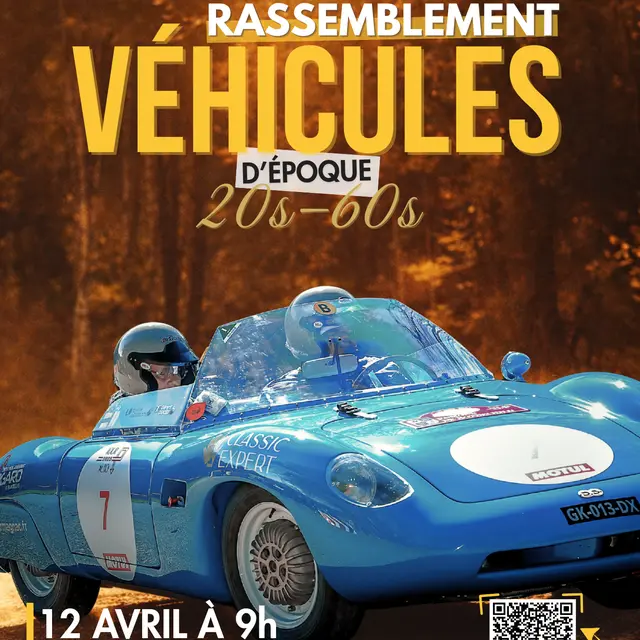 Rassemblement Véhicules d'Époque à Barbotan-les-Thermes_Cazaubon