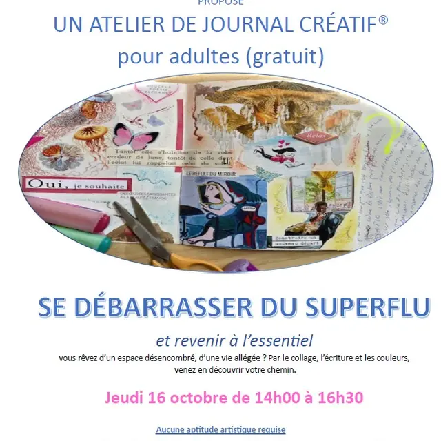 Atelier de Journal Créatif (adulte) par la Bibliothèque_La Flotte