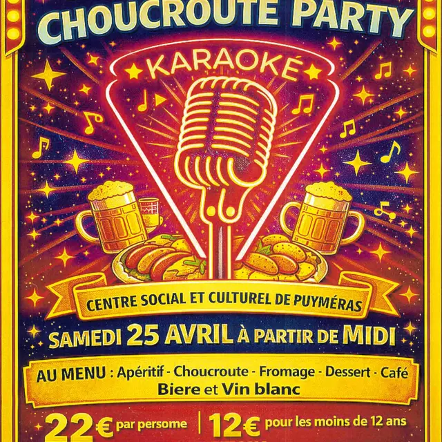 Soirée Karaoké et Choucroute Party_Puyméras