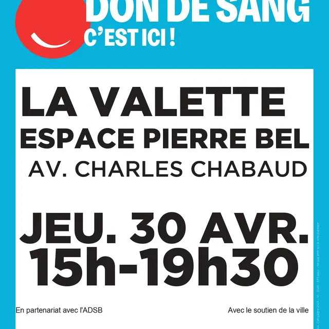 Collecte de sang Espace Pierre Bel_La Valette-du-Var