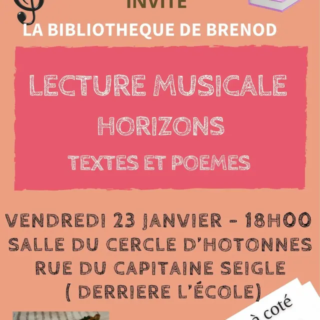 Lecture musicale 'Horizons_Haut Valromey