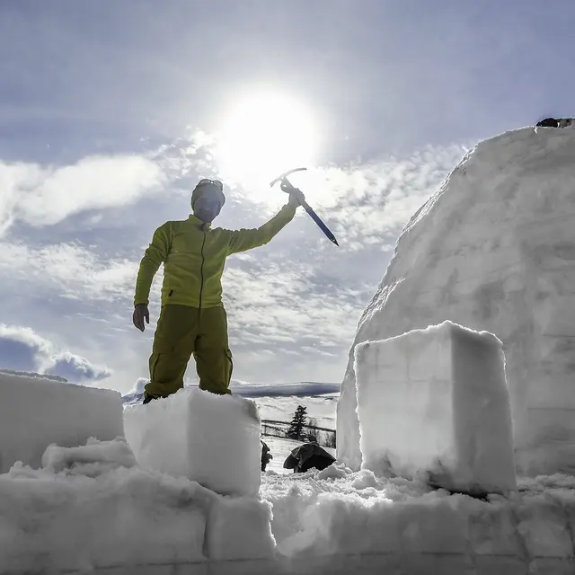 Construction d'igloo - Le Sauze