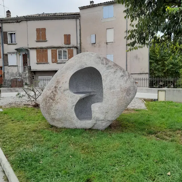 Sculpture écritoire Pierre à pierre_Manosque