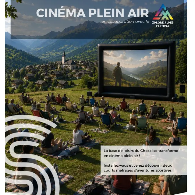 Cinéma plein air - Projection film outdoor_Hauteluce