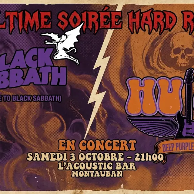 Soirée Hard Rock 3 octobre