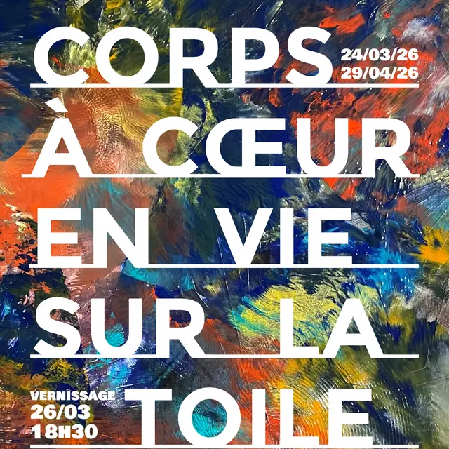 Un corps à coeur en vie sur la toile