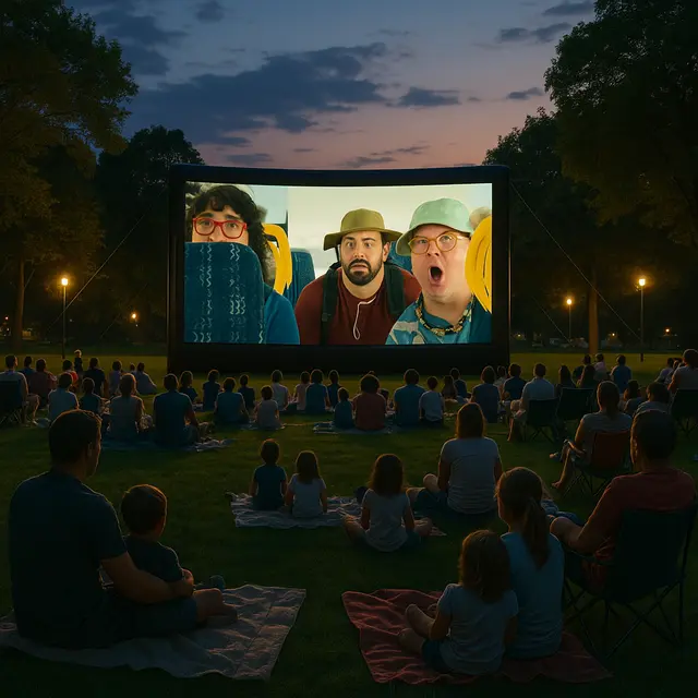 Ciné plein air Un p'tit truc en plus_Manthes