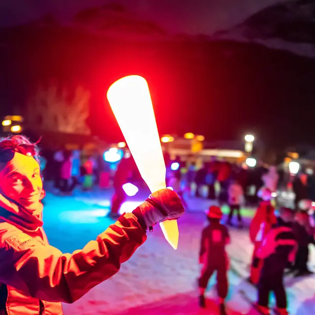 Descente aux flambeaux ESF_Vallouise-Pelvoux