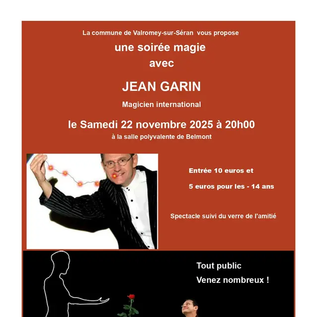 Soirée magie avec Jean Garin_Valromey-sur-Séran