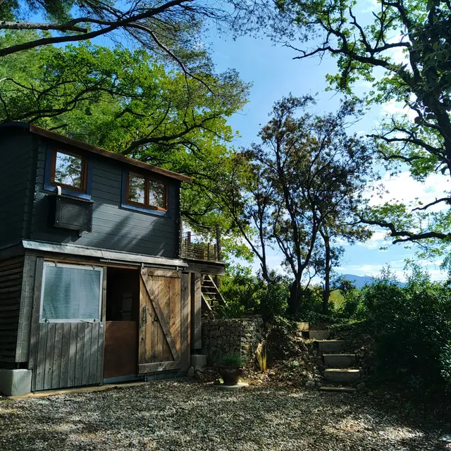 La cabane et le Mt Ventoux