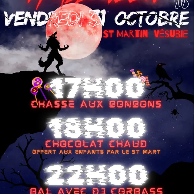 Chasse aux bonbons et bal d'Halloween_Saint-Martin-Vésubie