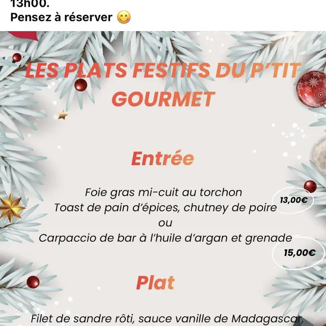 Menus de Noël à emporter du P'tit Gourmet_Laragne-Montéglin