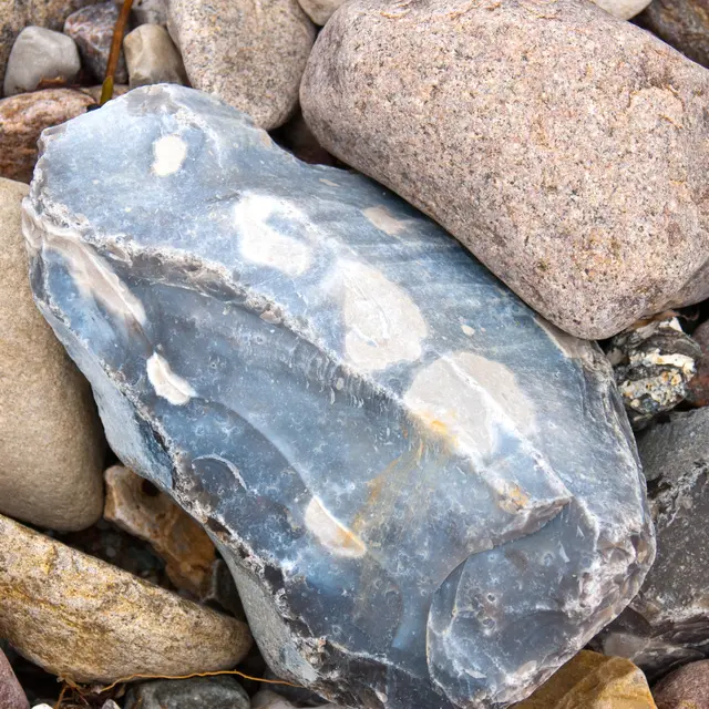 Démonstration de taille de silex_Cluses