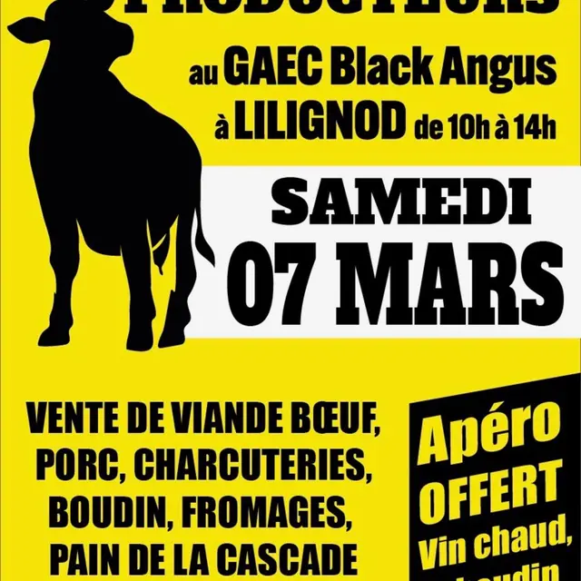Marché de producteurs au GAEC Black Angus à Lilignod_Champagne-en-Valromey