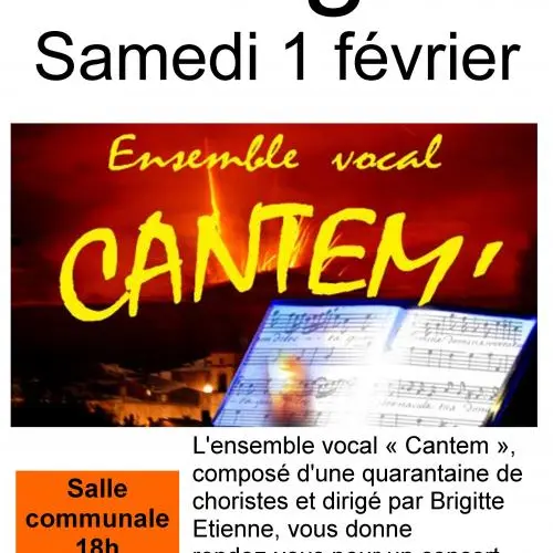 Concert : Ensemble vocal Cantem - Chorale_Varages