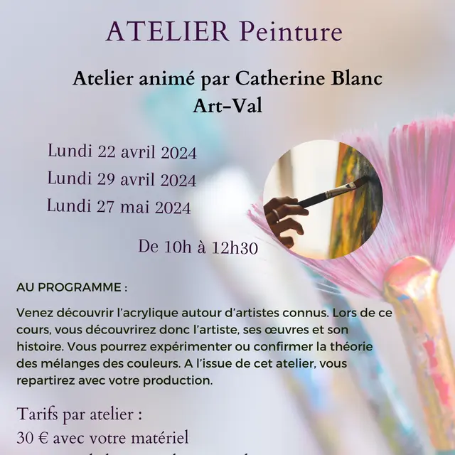 Atelier peintre au Petit Randonneur