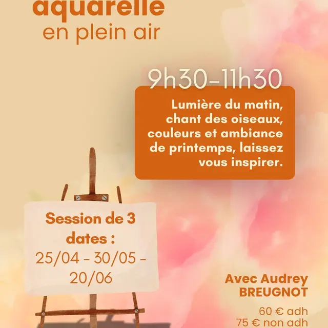 AQUARELLE en plein air_Saint-Gervais-les-Bains