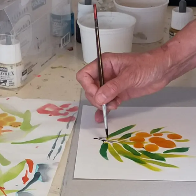 Atelier art et peinture : stage calligraphie et peinture_Le Grand-Bornand